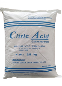 Citric Acid Anhydrous 30-80mesh - Jiangsu Guoxin China